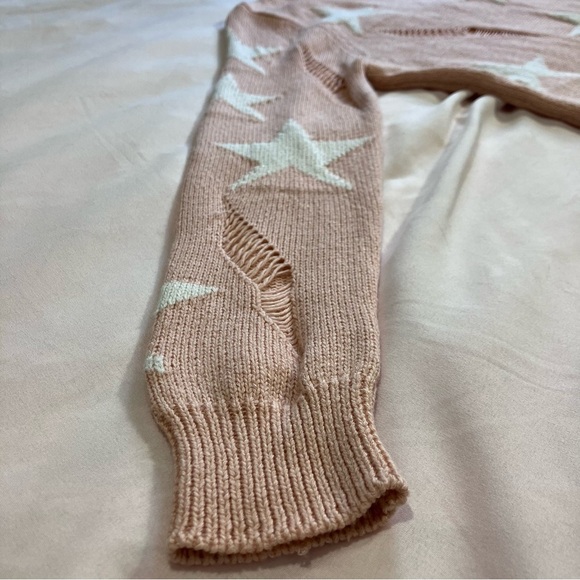 Forever 21 Coral Distressed Knit Sweater - Picture 5 of 10